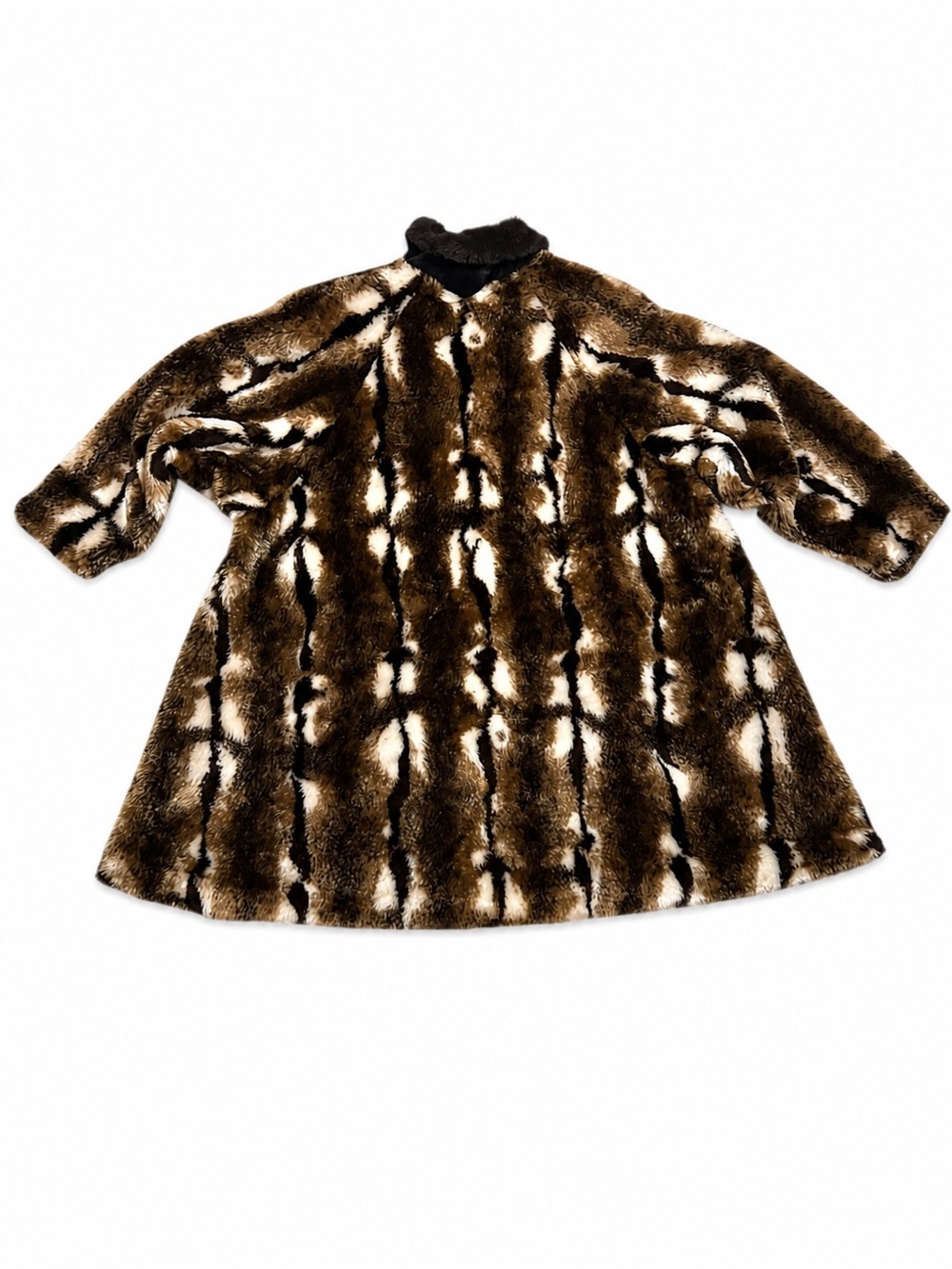 Nana Statement Coat Multi Colored Long Sleeved Luxury Winter Coat - Picture 5 of 8